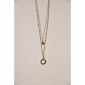 Vinoos by AMS Necklace Sun Orange You are Beautiful Vinoos by AMS Necklace Sun Orange You are Beautiful