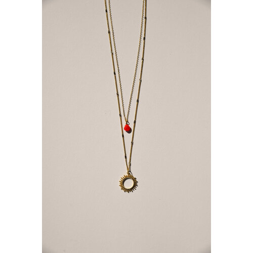Vinoos by AMS Ketting Zon Orange You are Beautiful