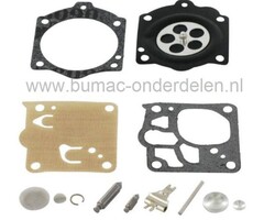 Membraan Reparatieset voor Walbro Carburateur Membraan voor Stihl Kettingzaag, Bladblazer, Bosmaaier, Strimmer, Bosmaaier.
