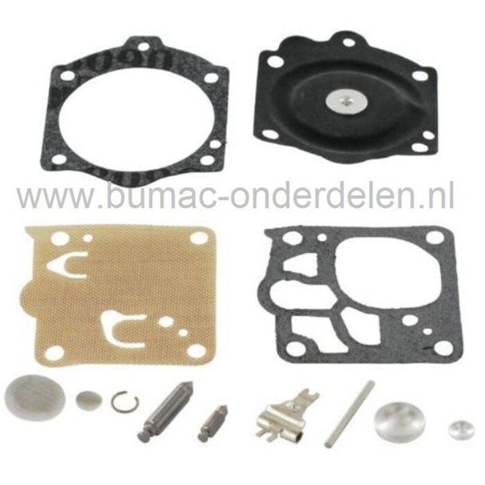 Membraan Reparatieset voor Walbro Carburateur.