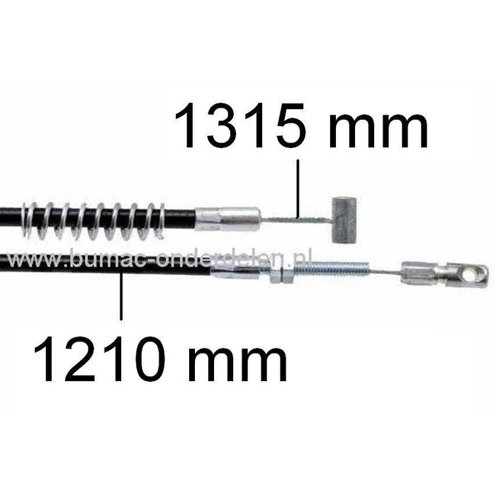 Aandrijfkabel voor Kaaz LM484, LM485, LM5350, LM536, LM5360 Grasmaaier, Koppelingskabel voor het in Werking zetten van de Wielen, Kaaz LM 484, LM 485, LM 5350, LM 536, LM 5360 Grasmaaier, Benzinemaaier