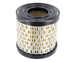 Luchtfilter voor Briggs and Stratton 130200 - 132000 Motoren met een Horizontale of Verticale Krukas en 2 tot 5 PK op Grasmaaier, Cirkelmaaier, Benzinemaaier, Gazonmaaier, Loopmaaier, John Deere