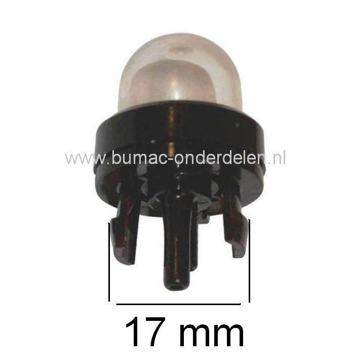 Walbro Primer - Balg voor Kettingzaag, Bosmaaier, Bladblazer, Heggenschaar, Strimmer van Dolmar, Makita, Stiga, Castelgarden, Stihl, Mountfield, Alpina, Husqvarna, Jonsered, Partner, Mcculloch, MTD, Wolf, Alko, Honda, Viking, Echo, Benzinepomp, onderdeel