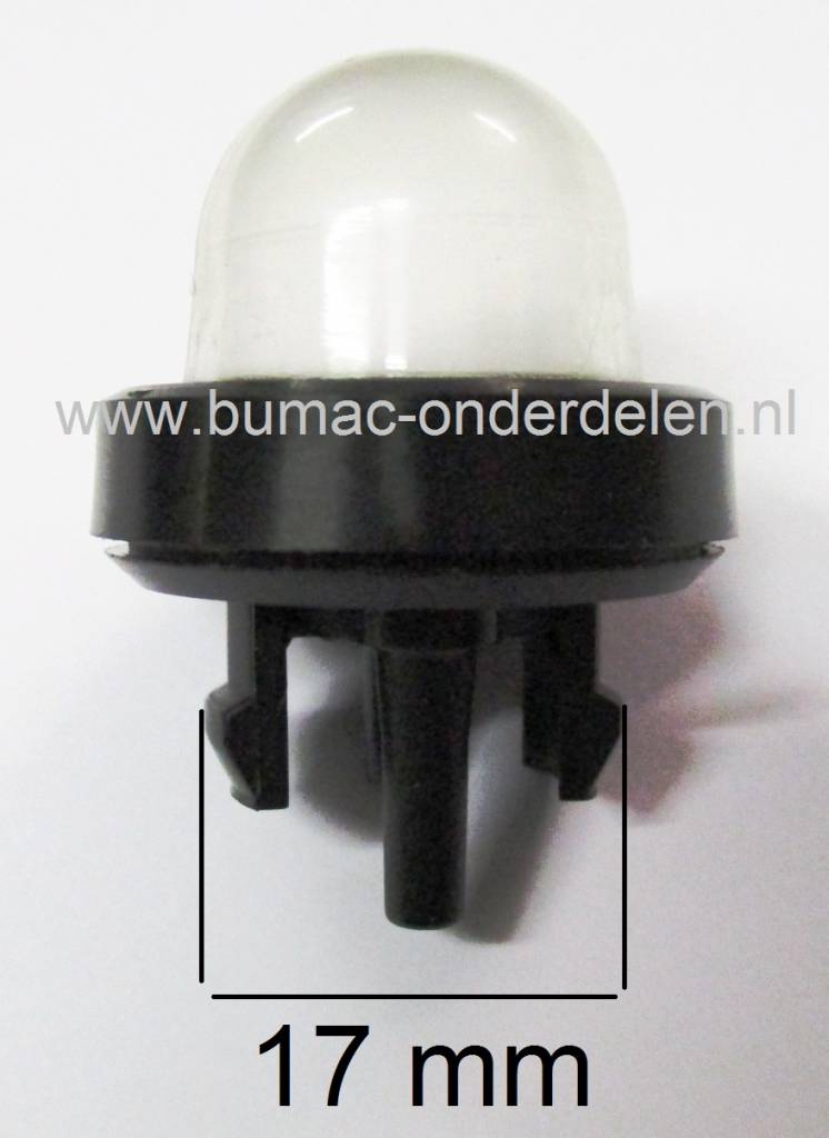 Primer voor o.a. Dolmar en Makita Kettingzaag - Motorzaag - Bosmaaier - Trimmer, Primer - Balg voor Oppompen van de Benzine Dolmar PS34, PS36, PS41, PS43, PS45, Makita DCS34, DCS4610 Kettingzaag - Motorzaag Benzinepomp