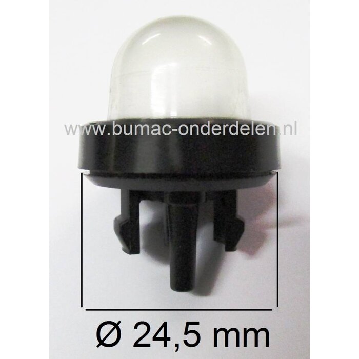 Primer voor o.a. Dolmar en Makita Kettingzaag - Motorzaag - Bosmaaier - Trimmer, Primer - Balg voor Oppompen van de Benzine Dolmar PS34, PS36, PS41, PS43, PS45, Makita DCS34, DCS4610 Kettingzaag - Motorzaag Benzinepomp