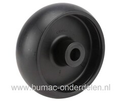 Maaidek steunwiel voor JohnDeere Zitmaaiers G100, L100, L105, L107, L110, L120, L130, Loopwielen, Steunwielen, Steunrollen voor Maaidekken van JohnDeere Zitmaaiers, Frontmaaiers, Tuintrekkers, onderdeel