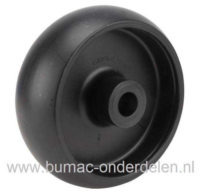 Maaidek steunwiel voor JohnDeere Zitmaaiers G100, L100, L105, L107, L110, L120, L130, Loopwielen, Steunwielen, Steunrollen voor Maaidekken van JohnDeere Zitmaaiers, Frontmaaiers, Tuintrekkers, onderdeel