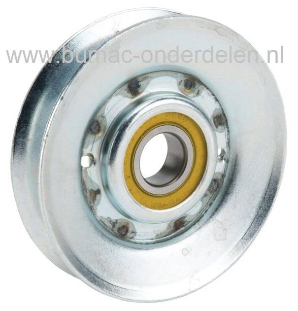 Poelie voor John Deere, Sabo Zitmaaiers, Maaidekpouly John Deere, Sabo, Riemschijf, Spanrol, V snaar Poelie voor Maaidek van Johndeere en Sabo Zitmaaiers, Frontmaaiers, Tuintrekkers, onderdeel