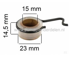 Wormwiel voor Stihl kettingzaag, Aandrijving van de Oliepomp bij 044 - 046 - MS341 - MS361 - MS361C - MS362 - MS362C - MS440 - MS441 - MS441C - MS460 Motorzaag, Kettingzaag onderdeel