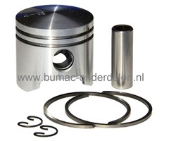 Zuiger Ø 34 mm voor Stihl Bladblazer, Grondboor, Heggenschaar, Strimmer, Multisysteem Tuinfrees, Kantensnijder, Ontmosser, Bladzuiger, Veger, Verticuteermachine Stihl BG45, BG46, BG55, BG65, BG85, BR45 C, BT45, HL45, HS45, MM55, SH55, SH85 onderdeel