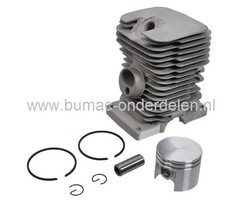 Cilinder met Zuiger voor STIHL 018 - MS180 - MS180C, Kettingzaag - Motorzaag, Ø 38 mm Cylinder met Zuiger en Zuigerveren Compleet
