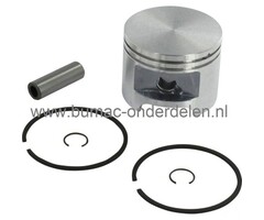 Zuiger Ø 49 mm voor Stihl 039 en MS390 Kettingzaag, Motorzaag Zuiger Compleet met Zuigerveren, Pistonpen en Borgclips voor Stihl 039 en MS 390 Kettingzagen