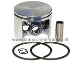 Zuiger Ø 44 mm voor Husqvarna 246 Kettingzaag, Motorzaag Zuiger Compleet met Pistonpen, Zuigerveren en Borgclips Zuiger wordt ook gebruikt op Jonsered en Partner Kettingzagen