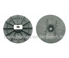 Waaier met Meshouder ALKO Elektrische Grasmaaiers, Al-ko - Brill - Solo Maaimeshouders voor Electromaaiers, Alko Comfort 40 E, Classic 3.2 E, Silver 40 E, Waaiers, Houder voor Maaimessen van Electrischemaaiers, Elektromaaiers, Grasmaaiers