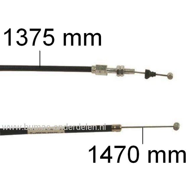 Gaskabel - Koppelingskabel voor Honda HR194 - HR214 - HRD535 - HRD536 - HR194K - HRD535K1 - HRD535K2 - HRD536C - HRD536CK1, Grasmaaiers, Cirkelmaaiers, Benzinemaaiers, Gazonmaaiers, Loopmaaiers.