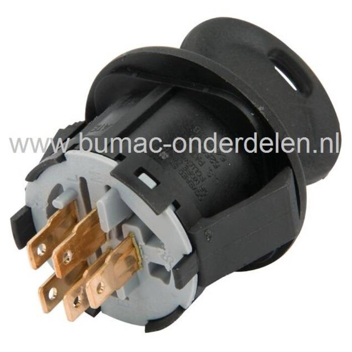 Contactslot met Sleutel voor MTD - WOLF - CUBCADET - YARDMAN - BOLENS Zitmaaiers, Contactsloten, Sleutelcontact, Schakelaar, Kontaktsloten voor Zitmaaiers, Frontmaaiers, Tuintrekkers, Mtd, Cubcadet, Wolf, White, Etesia, Bolens, Yardman