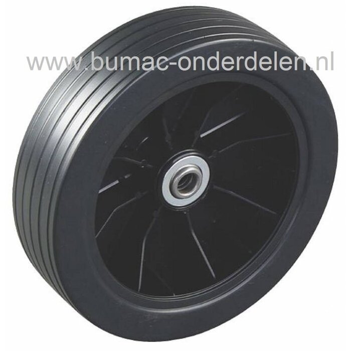 Wiel 200 mm met Stalen Lager voor ALKO - BRILL - SOLO Grasmachines Kunststof Grasmaaierwielen AL-KO Concord 4700BRA, Easy-Mow 4800B Pro, Austria 47E, Classic 52BRE, Uniropa 52BR, Powerline Vario 4700BR, Powerline 5200BRA, 5200BRPERF, Loopwielen Grasmaaier