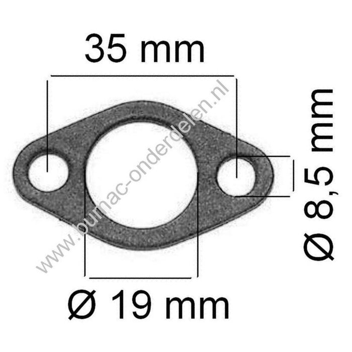 Inlaatpakking voor 3 Pk Briggs and Stratton Motor met Horizontale Krukas, Carburateur Pakking, Dichting