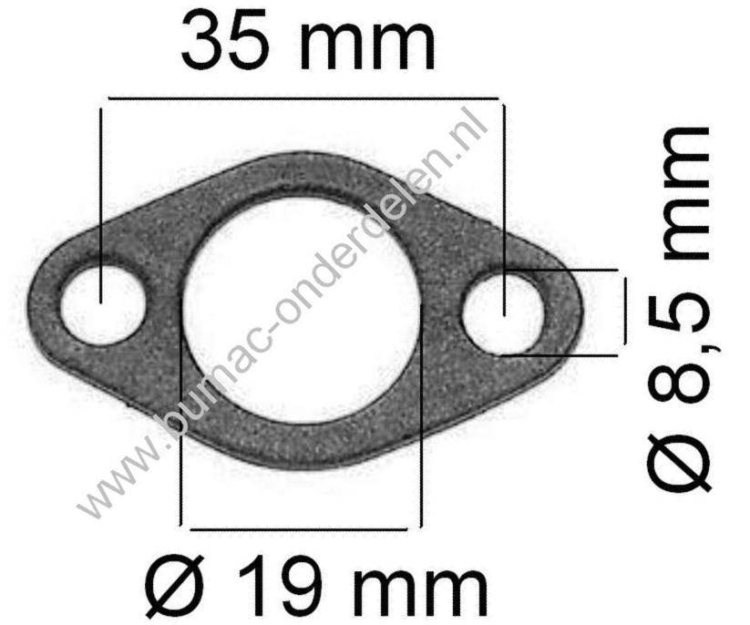 Inlaatpakking voor 3 Pk Briggs and Stratton Motor met Horizontale Krukas, Carburateur Pakking, Dichting