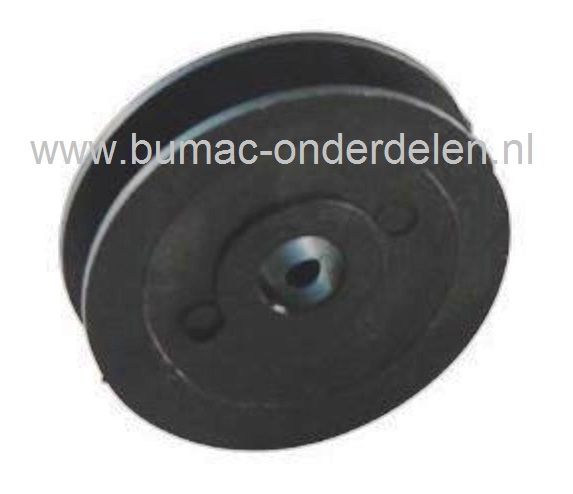 Poelie voor WOLF Cirkelmaaiers, Riemschijf Wolf 2.42TA, 2.48BA, 2.48XC, 2.53BA, 6.42 ACAN, Esprit 40TA, Esprit 46EA, Power Edition 40BA, 42QRA, 48QRA Grasmaaiers, Duwmodellen, Elektromaaiers, Pouly, V-Snaar Poelies WOLF GARTEN Gazonmaaiers