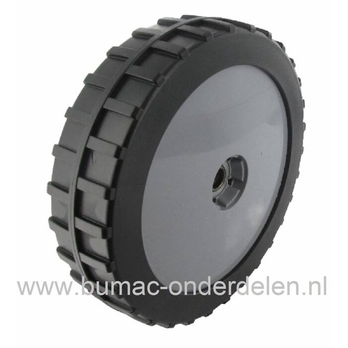 Wiel 220 mm voor Alko, Brill, Solo, Yamaha Aangedreven Grasmaaiers, Grasmaaierwiel Compleet met Lager, Tandwiel voor AL-KO 5200BRC, Easy-Mow 5300 PRO, Premium 52, Premium Bio 52 BRC maaiers met Aandrijving, Loopwiel Gazonmaaier, onderdeel