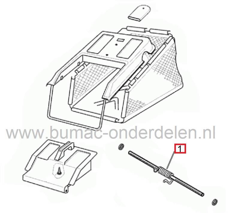 Klepveer voor Alko, Brill, Solo Grasmaaiers 4700BRA, 47BSR OHC Basic, Easy-Mow 4600HP, Euro Line 4700BR, 4700H, Mr. Gardener 4042P, 4047P2, 4047T, Valgarden Cross 482AB5, Veer voor Achterkep AL-KO Gazonmaaiers, Loopmaaiers, Cirkelmaaiers, Klepveren