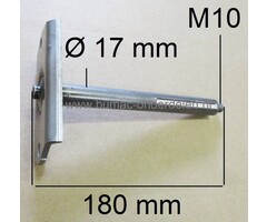 Mesas 180 mm met Houder voor Stiga Villa en Park, CastelGarden en Mountfield Frontmaaiers, Stiga Park 100B, Park 102M, Park 110S, Park 121M, Villa 85M, Villa 1