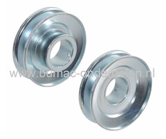 Motorpoelie voor Castelgarden, Stiga, Mountfield, Alpina Grasmachines, GGP Pouly op Krukas Ø 25 mm, MC534, SP505, SP555, M5510PD, M5510PDES, M5520PD, M5530PD, Multiclip Pro 53S, Turbo 55S, Turbo 55S Combi, Riemschijf STIGA, CASTELGARDEN, Cirkelmaaiers