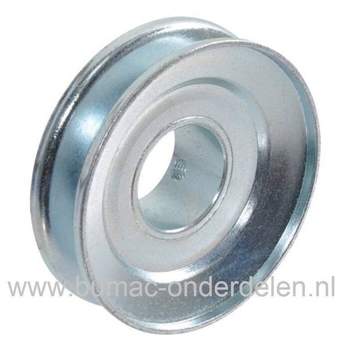 Motorpoelie voor Castelgarden, Stiga, Mountfield, Alpina Grasmachines, GGP Pouly op Krukas Ø 25 mm, MC534, SP505, SP555, M5510PD, M5510PDES, M5520PD, M5530PD, Multiclip Pro 53S, Turbo 55S, Turbo 55S Combi, Riemschijf STIGA, CASTELGARDEN, Cirkelmaaiers