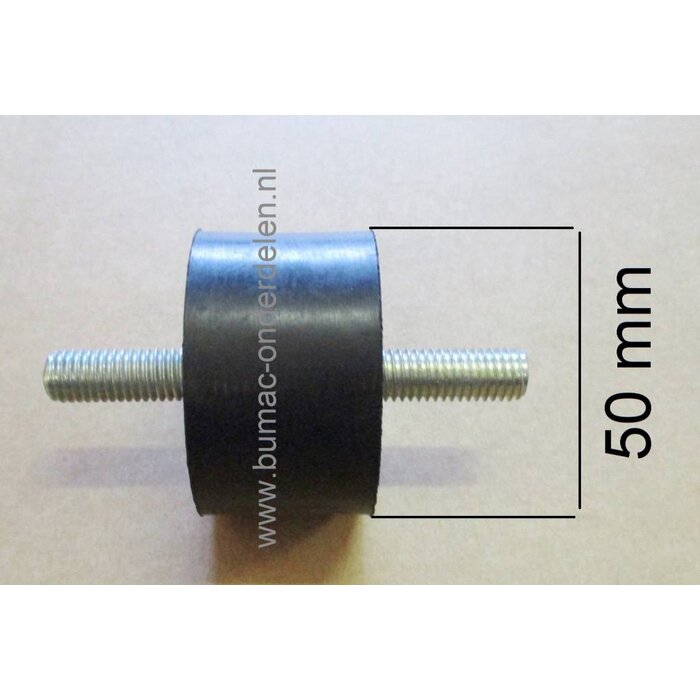 Trillingsdemper, Ophangrubber Universeel voor Trilplaat, Tuinfrees, Grasmaaier, Aggregaat, Waterpomp, Houtversnipperaar, Generator, Hakfrees, Tweewieler Trildemper