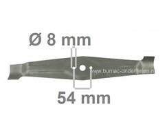 Maaimes 48 Cm voor STIGA - CASTELGARDEN - ALPINA - MOUNTFIELD Motormaaiers, Benzinemaaiers, GGP Maaimessen voor Loopmaaiers, Turbo Pro 48S, 50S Combi, Turbo 50SH, TU504TR, Grasmaaiermessen, Maaibladen Stiga, Castel Garden Mulchmaaiers, onderdeel