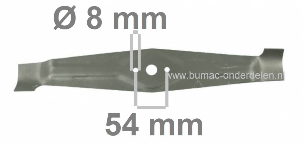 Maaimes 48 Cm voor STIGA - CASTELGARDEN - ALPINA - MOUNTFIELD Motormaaiers, Benzinemaaiers, GGP Maaimessen voor Loopmaaiers, Turbo Pro 48S, 50S Combi, Turbo 50SH, TU504TR, Grasmaaiermessen, Maaibladen Stiga, Castel Garden Mulchmaaiers, onderdeel