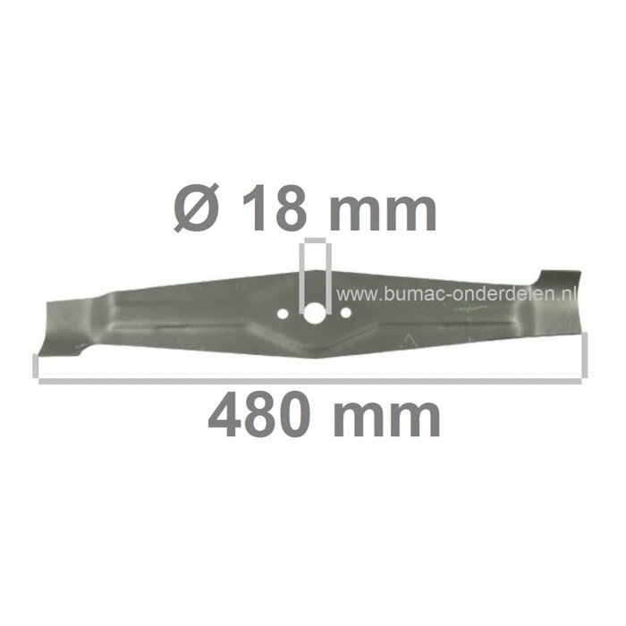 Maaimes 48 Cm voor STIGA - CASTELGARDEN - ALPINA - MOUNTFIELD Motormaaiers, Benzinemaaiers, GGP Maaimessen voor Loopmaaiers, Turbo Pro 48S, 50S Combi, Turbo 50SH, TU504TR, Grasmaaiermessen, Maaibladen Stiga, Castel Garden Mulchmaaiers, onderdeel