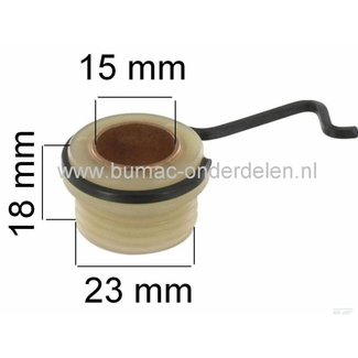 Wormwiel voor Aandrijving van Oliepomp bij Stihl 064 - 066 - MS640 - MS660, Motorzaag, Kettingzaag onderdeel, MS 640,  MS 660