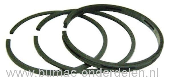 Set Zuigerveren Ø 65,1 mm voor B&S Motor van 2 T/m 5 Pk met een Zuiger van Ø 65,1 mm en een Horizontale of Verticale Krukas Briggs and Stratton Zuigerveren Set - Revisieset voor Motoren op Grasmaaier, Waterpomp, Aggrgegaat, Kooimaaier, Verticuteermachine,