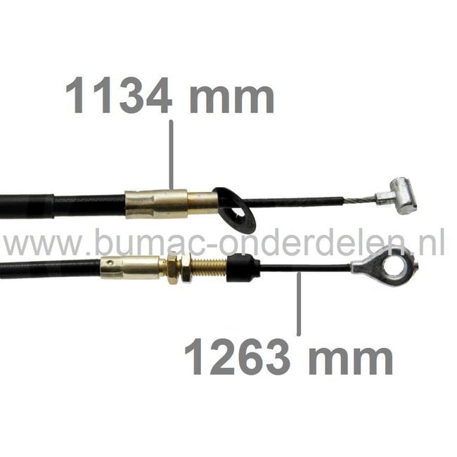 Koppelingskabel voor Honda Motorgrasmaaiers HRB215K3, HRB536, HRB536C1, HRB536C2, HRB535K3, HRM215K3HXA, HRM215K3HXAA, Honda, Bedieningskabel voor Gazonmaaiers, Benzinemaaiers, Loopmaaiers, HRB 536, HRB 215, HRB 535, Koppeling kabel Honda onderdeel