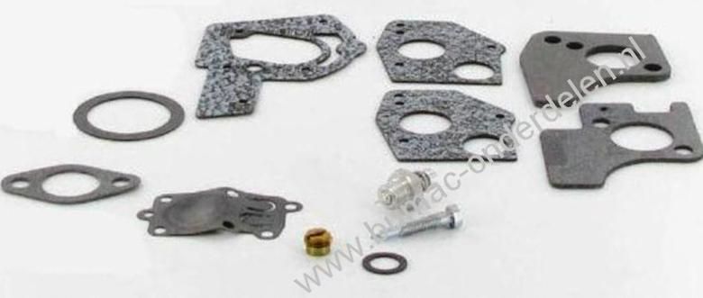 Pakkingset voor Briggs and Stratton Motor 3 en 3,5 Pk met Horizontale Krukas Pakkingset, Revisieset inclusief Sproeiernaald en Veer Dichting Set voor B&S Carburateur, Carburator
