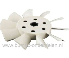 Koelvin - Ventilator voor Tuff Torq Aandrijfbak - Hydrostaat en Kanzaki Versnellingsbak K62, K66, K46T, K46G, K46AG, K46S, K46F, K46CI, K574G, K574F voor Stiga, Castelgarden, Mountfield en Johndeere Zitmaaier, Frontmaaier Stiga Park Pro 16/18/20, Villa I