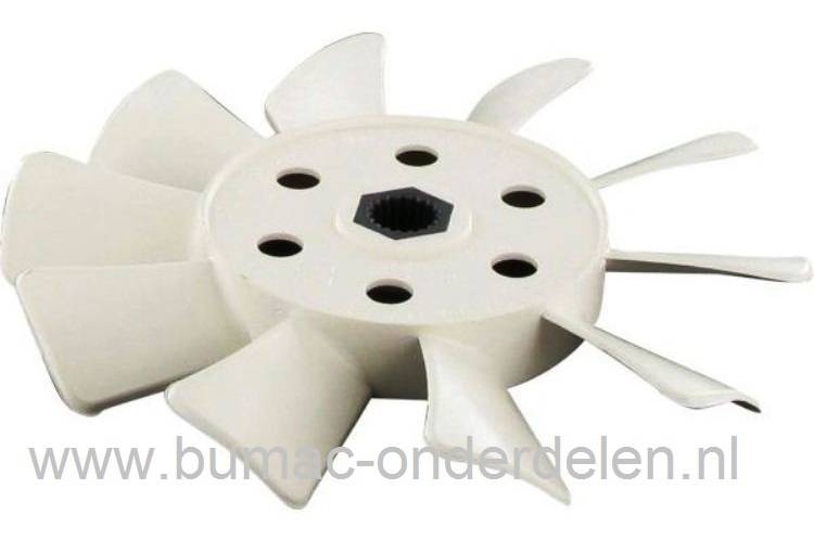 Koelvin - Ventilator voor Tuff Torq Aandrijfbak - Hydrostaat en Kanzaki Versnellingsbak K62, K66, K46T, K46G, K46AG, K46S, K46F, K46CI, K574G, K574F voor Stiga, Castelgarden, Mountfield en Johndeere Zitmaaier, Frontmaaier Stiga Park Pro 16/18/20, Villa I