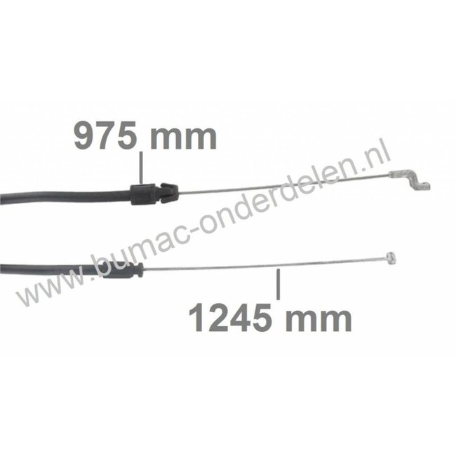 Motorremkabel Castelgarden, Stiga, Alpina, Mountfield Gazonmaaiers, GGP Kabel Motorstop voor oa Mountfield M480R, M480R-ES, M484R-ES, M4HP, M4SP, Bedieningskabels Castel Garden, Motorstopkabels voor Cirkelmaaiers, Loopmaaiers