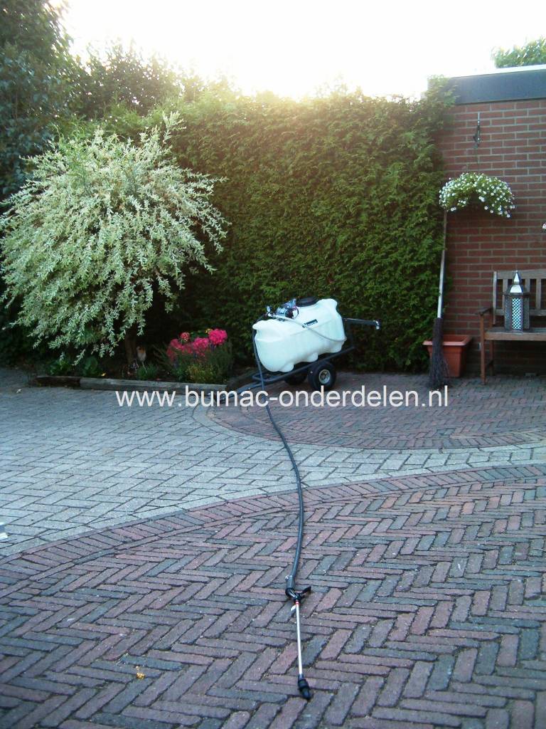 Getrokken Sproeier - 99 Liter - 210 Cm Werkbreedte, Sproeiwagen, Drukspuit, Gifspuit Achter Zitmaaier - Frontmaaier - Tuintrekker - Quad Onkruidspuit, Veldspuit, Combispuit