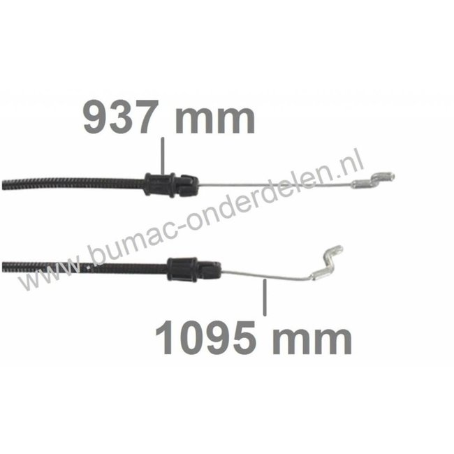 Motorremkabel MTD B&S Motor, Motorremkabel Cub Cadet, Bolens, Yardman, Wolf, Mtd, White Grasmaaiers met Briggs and Stratton Motor, 114-030A000, 114-040A000, 114-060A000, 114-070A000, 114-410A000, 114-412A020, 115-030A000, 115-040A000