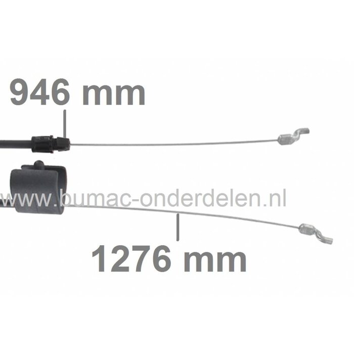 Motorstopkabel voor MTD Cirkelmaaiers 48PB, 48PMB, 48PMT, 48POHQ, 51BC4, 51BC5, 51BO, 51SDO, 51ST, 51TC, 508N, FF51TSD, G46MO, GE48-5, P51BO, PM510BS, Silverstar 35/51, YM5019P, Motorremkabels Bolens, Yardman, Cub Cadet, White, Wolf, Etesia Grasmachines