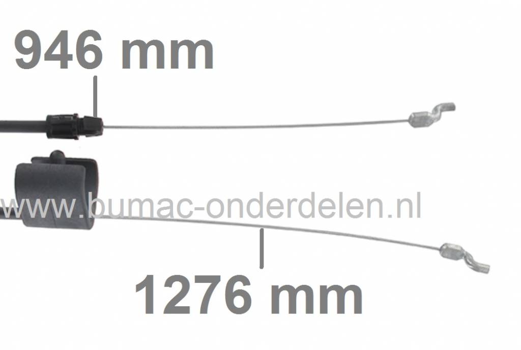 Motorstopkabel voor MTD Cirkelmaaiers 48PB, 48PMB, 48PMT, 48POHQ, 51BC4, 51BC5, 51BO, 51SDO, 51ST, 51TC, 508N, FF51TSD, G46MO, GE48-5, P51BO, PM510BS, Silverstar 35/51, YM5019P, Motorremkabels Bolens, Yardman, Cub Cadet, White, Wolf, Etesia Grasmachines