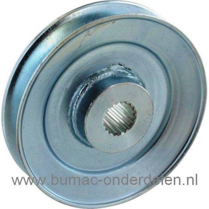 Poelie voor Tuff Torq Aandrijfbak K46 op Zitmaaier, Tuintrekker van onder andere Cub Cadet en Etesia Bahia Zitmaaiers, Pouly op Hydrostaat bij Etesia Bahia Model model MBHE2 / MHHE2