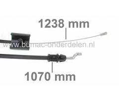 Murray, Noma Motorremkabel voor 20 Inch Grasmaaiers met Opvang, Achteruitworp, Motorstopkabels MURRAY, NOMA Cirkelmaaiers, Bedieningskabels Motorrem 20" Gazonmaaiers