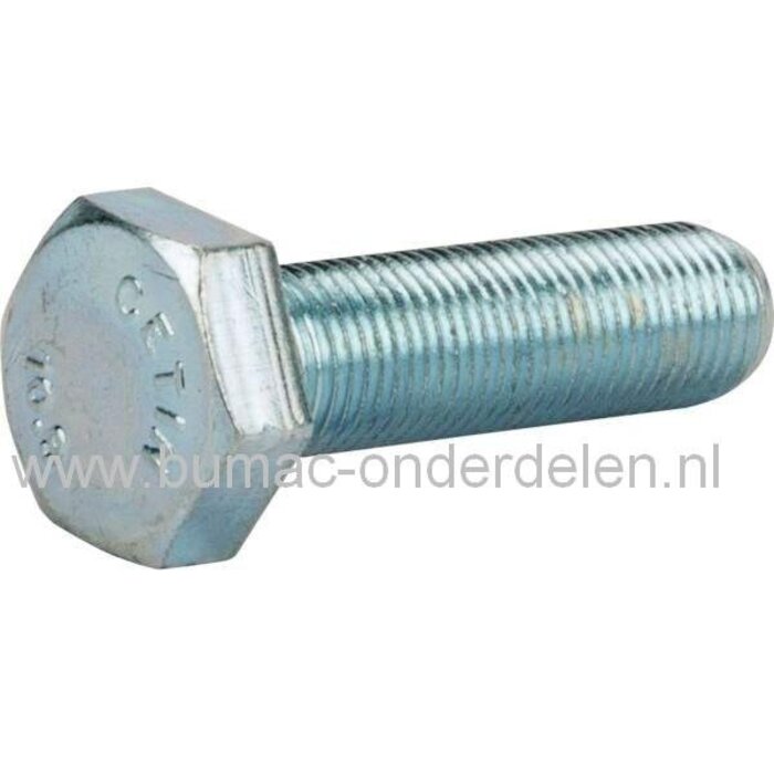 Bout M10x1,0 voor Bevestigen Maaimes bij Alko, Solo en Brill Zitmaaier, Tuintrekker, Mesbout Draad Lengte 35 mm, Alko Zitmaaiers T13-82, T13-85HD, T13-92LUX, T14-102HD, T13-102HDS Bio-Combi, T18-102HD, T18-102HDE, T20-102HD, T20-102HDE Masport, Classic