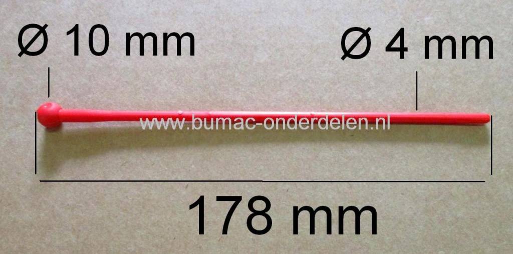 Maaidraad Ø 4 mm voor Weedlover Maaikop op Bosmaaier, Trimmer, Bermmaaier Maaidraad verpakt per 50 Stuks