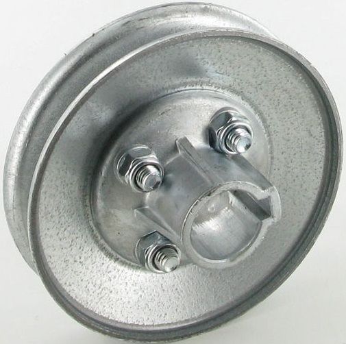 Riemschijf met Spiebaan voor Alko, Brill en Murray Zitmaaiers, V snaar Poelie, Spanriemschijf voor Aandrijving Vsnaar, V snaarschijf, Murray Sentinel 102 Cm