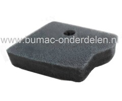 Luchtfilter voor Husqvarna Heggenschaar 323HD, 325HD, 325HS, Electrolux Luchtfilters voor Snoeischaren, Heggenscharen 323 HD 60, 325 HD 6 X Series, 325 HD 75 X-Series, 325 HS 75 x-series, 325 HS 99 x series, Jonsered, Partner, McCulloch Filters